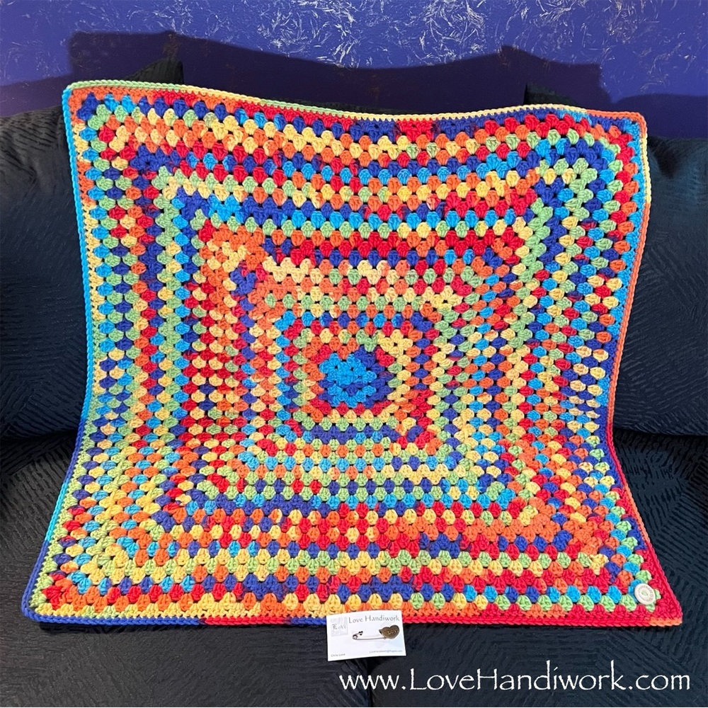 NEW Rainbow Bulky Baby Blanket